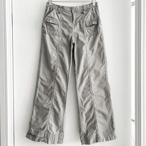 H&M light grey low rise cargo pants
